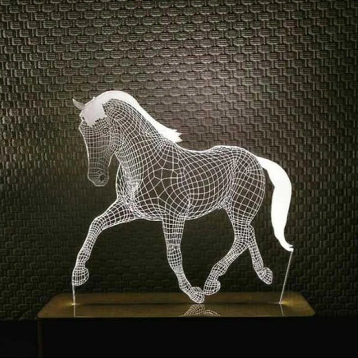 Horse Night Light! 3D Illusion Lamp, 3D Night Light for Horse Lover